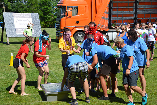 Obecní   Úřad  Myslív   a  Sokol   Myslív  pořádali  soutěž  Hry  bez  hranic - 26.6.2021