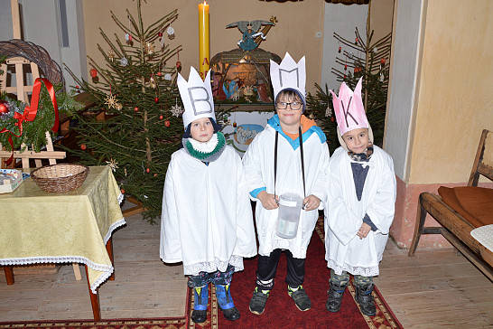 Tři  králové  přišli  do  Myslíva,  Milčic  i  do  Loužné - leden 2022