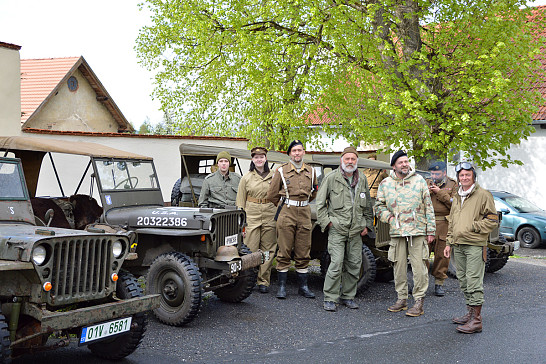 Obyvatelé  v obci  Myslív   si  připomněli  květnové  osvobození  americkou  armádou - 5.5.2022